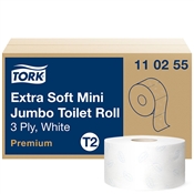 Toaletní papír extra jemný Tork Mini Jumbo / třívrstvý / 12 rolí