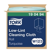 Čistící utěrka Tork Low-Lint W1 / modrá