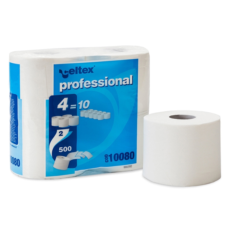 Toaletní papír Celtex Professional Compact / dvouvrstvý / 4 role / 500 útržků