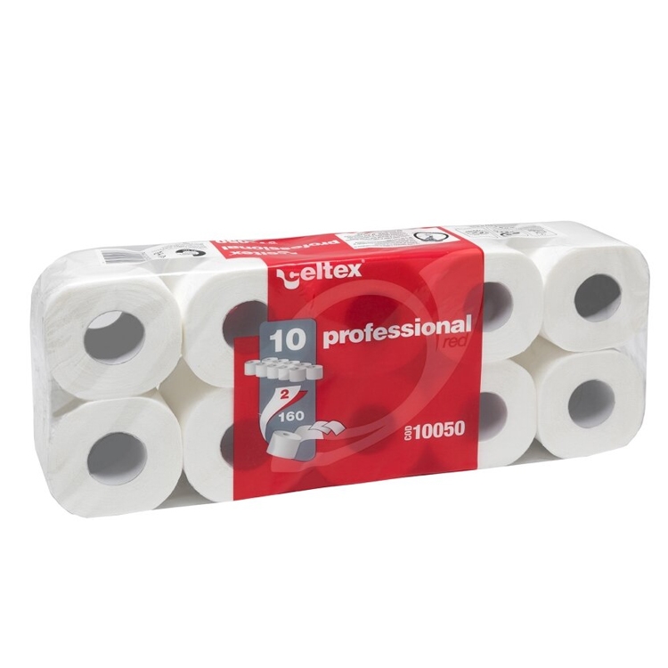 Toaletní papír Celtex Professional / dvouvrstvý / 10 rolí / 160 útržků