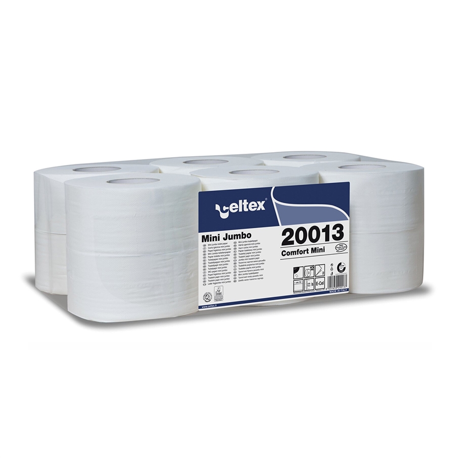 Toaletní papír mini jumbo Comfort 185 mm / dvouvrstvý / 12 rolí