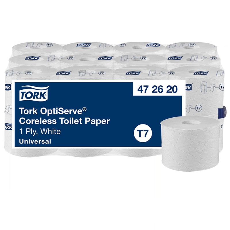 Tork OptiServe® bezdutinkový toaletní papír / jednovrstvý / 24 rolí